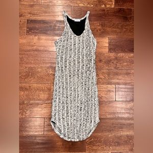 Gray Midi fitted dress